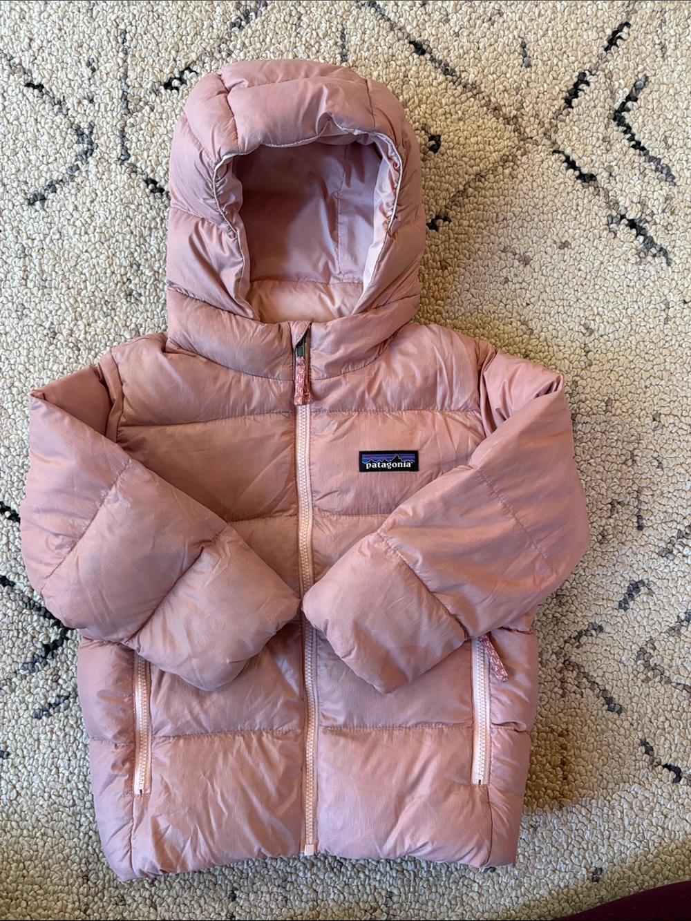 Patagonia Girls Hooded Puffer Jacket (3T)EUC